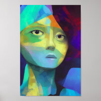 Abstrakte einer schönen Girl Conceptual Art