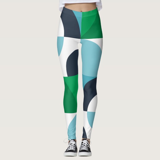 Abstrakte, einfache Formen Leggings (Vorderseite)