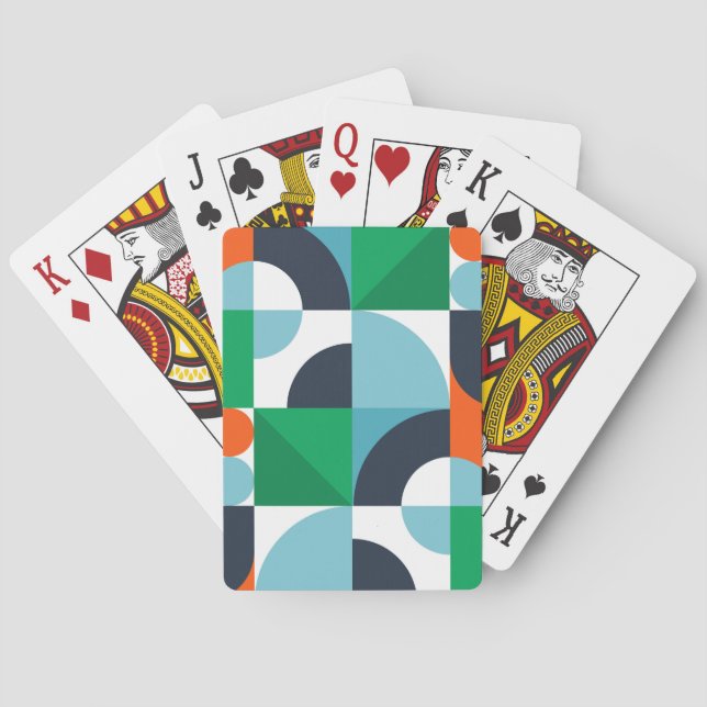 Abstrakte, einfache Formen Spielkarten (Rückseite)
