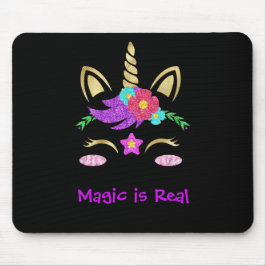 Abstrakte Einhorn-Magie-Rainbow-Farben personalisi Mousepad