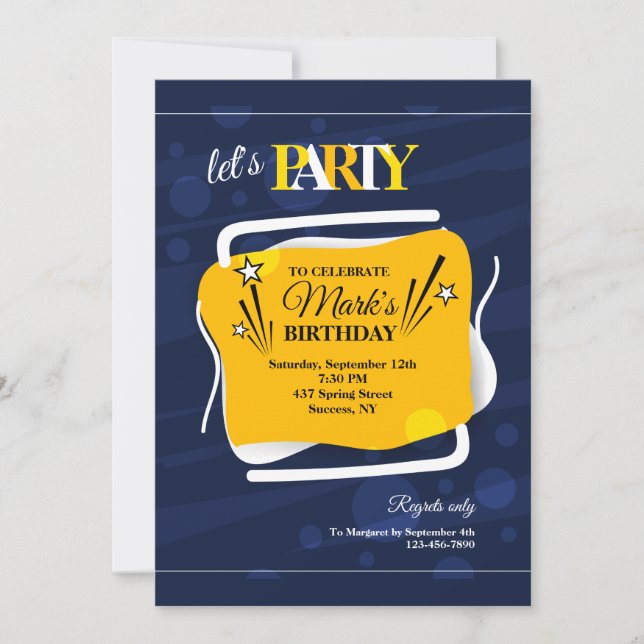 Abstrakte Einladung (Vorderseite)