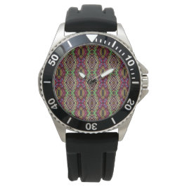Abstrakte einzigartige handgezeichnete Kunst Armbanduhr