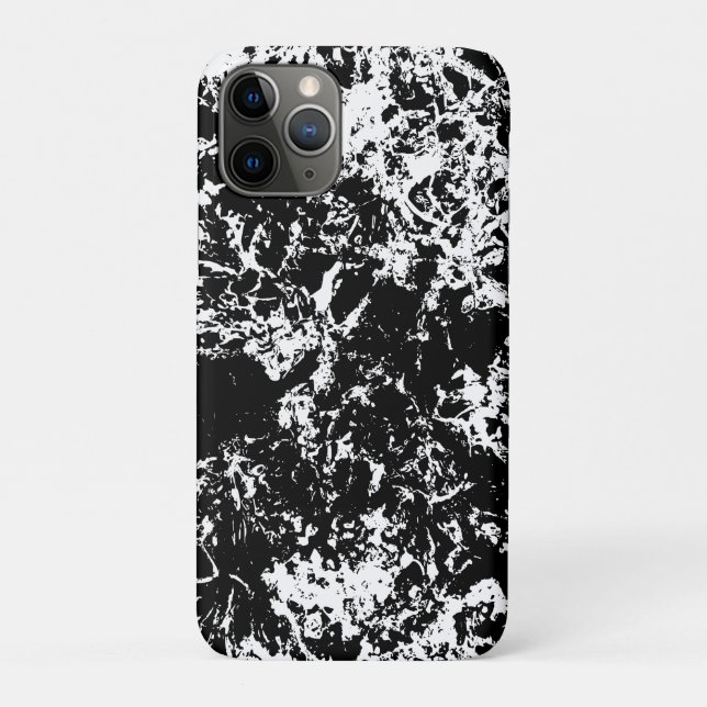 Abstrakte Eisbildung in Schwarz und Weiß Case-Mate iPhone Hülle (Rückseite)