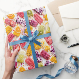 Abstrakte Eisfruchtlutscher Geschenkpapier