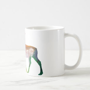 Abstrakte Elch-Silhouette Kaffeetasse