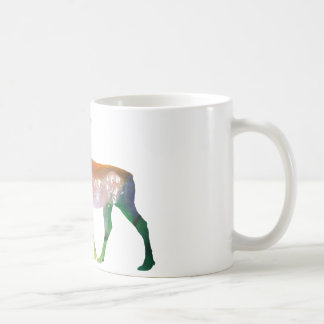 Abstrakte Elch-Silhouette Kaffeetasse