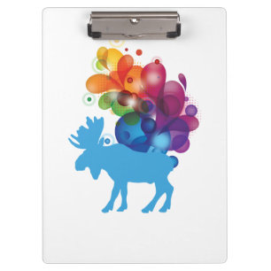 Abstrakte Elchklammer Klemmbrett