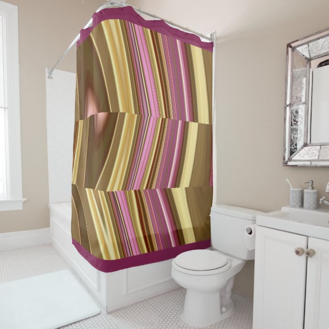 Abstrakte, elegante Fließstruktur aus flüssigem Ma Duschvorhang (Beispiel)