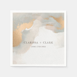 Abstrakte elegante Goldmedaille Serviette