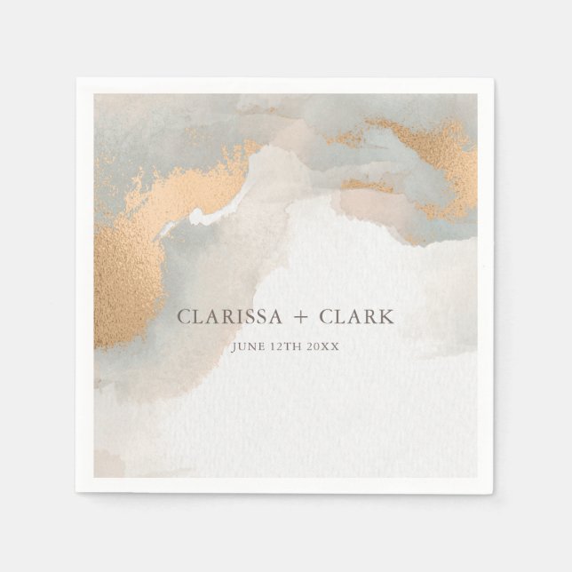 Abstrakte elegante Goldmedaille Serviette (Vorderseite)