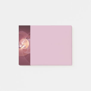 Abstrakte Elegante Moderne Weinrote Fraktal-Kunst Post-it Klebezettel