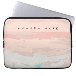 Abstrakte Eleganz Beige Niedlich Stylisch Laptopschutzhülle