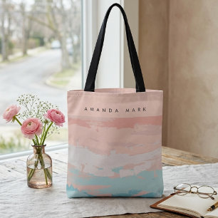 Abstrakte Eleganz Beige Süße Stylische Tüte
