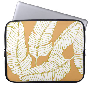 Abstrakte Eleganz mit Blumendarstellung Laptopschutzhülle