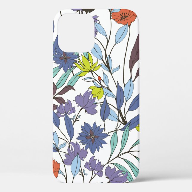 Abstrakte Eleganz mit Blumenhintergrund.  Case-Mate iPhone Hülle (Rückseite)