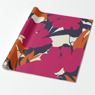 Abstrakte Eleganz mit Blumenhintergrund. Geschenkpapier