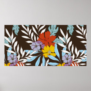 Abstrakte Eleganz mit Blumenhintergrund. Poster