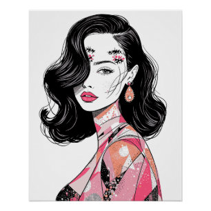 Abstrakte Eleganz Poster