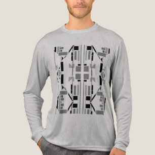 Abstrakte Elektrodenformen in Schwarzgrau, Südwest Tri-Blend Shirt
