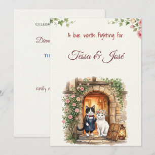 Abstrakte emotionale Hochzeit I Einladung