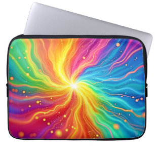 Abstrakte Energieexplosionsgrafik Laptopschutzhülle