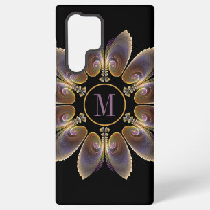 Abstrakte Engelsflügel-Mandala-Fraktal-Monogramm Samsung Galaxy Hülle