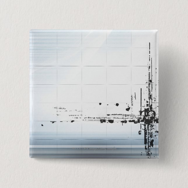 Abstrakte Entwürfe auf Gitter Button (Vorderseite)