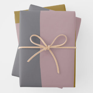 Abstrakte erdige Streifen moderne Ästhetik weich Geschenkpapier Set