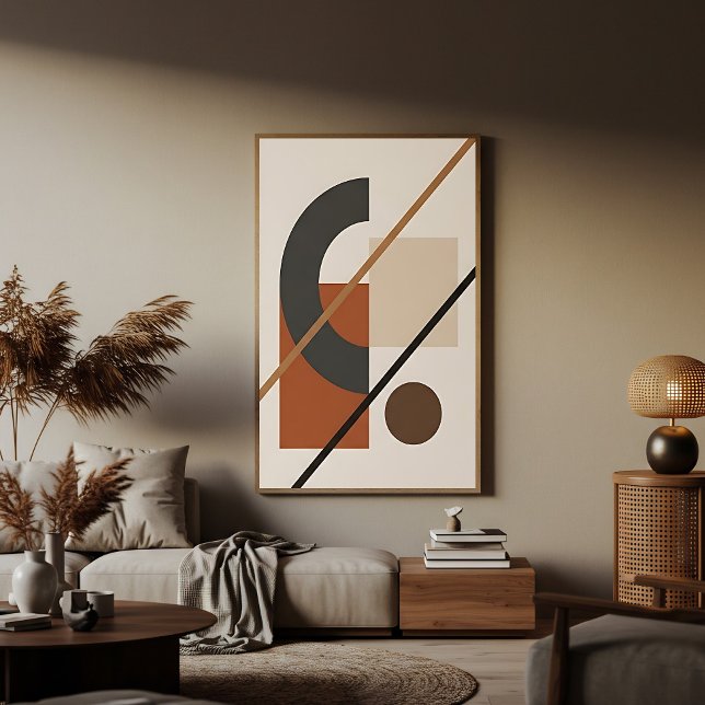 Abstrakte erdige Töne im Stil der Mitte des 20. Ja Poster (Von Creator hochgeladen)