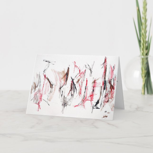 Abstrakte Ermutigungskarte "Alltägliche Liebe" Karte (Vorderseite)