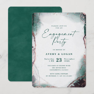 Abstrakte Ethereal-Grünen-Engagement-Partei Einladung