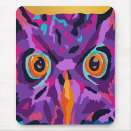Abstrakte Eule Mousepad