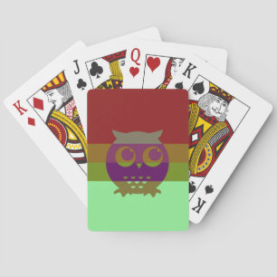Abstrakte Eule-Spielkarten Spielkarten