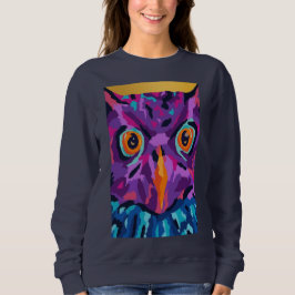 Abstrakte Eule Sweatshirt