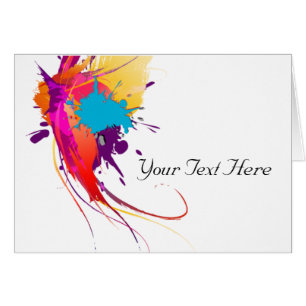 Abstrakte Exotic Butterfly Paint Spritzer