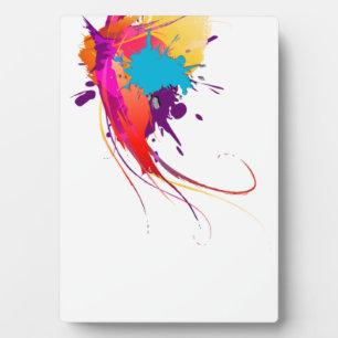 Abstrakte Exotic Butterfly Paint Spritzer Fotoplatte