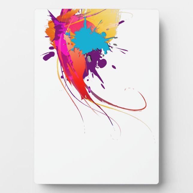 Abstrakte Exotic Butterfly Paint Spritzer Fotoplatte (Vorderseite)