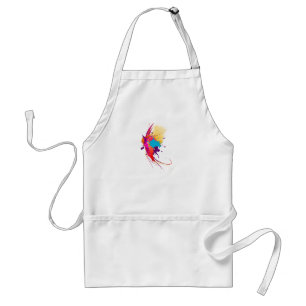 Abstrakte Exotic Butterfly Paint Spritzer Schürze