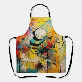 Abstrakte Explosion lebendiger Farben und Dynamik Schürze