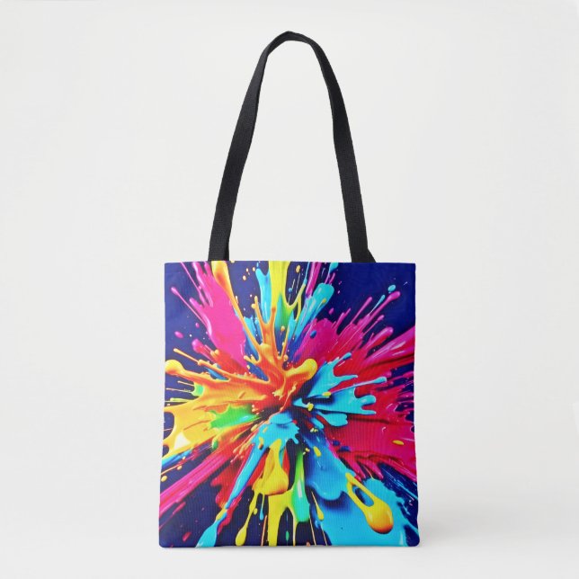 Abstrakte Explosion von Farbe und Farbe (Vorderseite)
