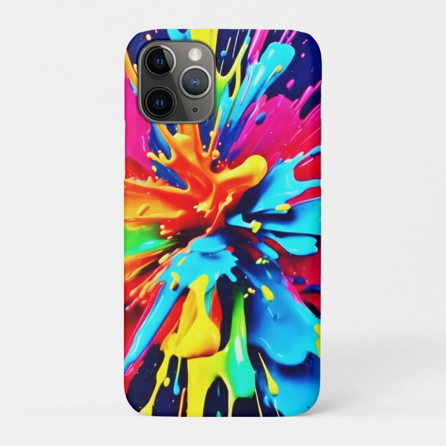 Abstrakte Explosion von Farbe und Farbe Case-Mate iPhone Hülle (Rückseite)