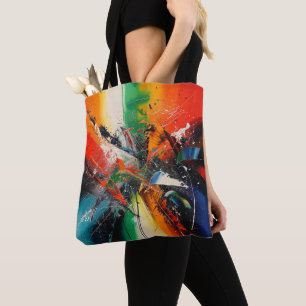 Abstrakte expressionistische bunte Malerei-Tasche