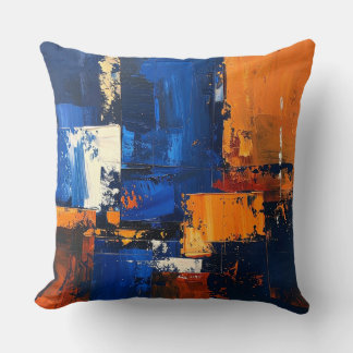 Abstrakte expressionistische Kissenbezugsdesign Kissen