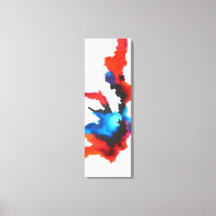 Abstrakte expressionistische Schwarzweiß-Malerei Leinwanddruck