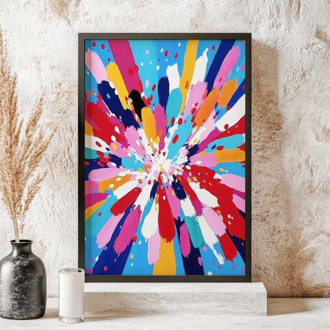 Abstrakte expressionistische Splash Wall Art Poster (Von Creator hochgeladen)