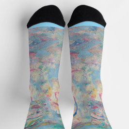 Abstrakte "Extravagante" Crew Socken