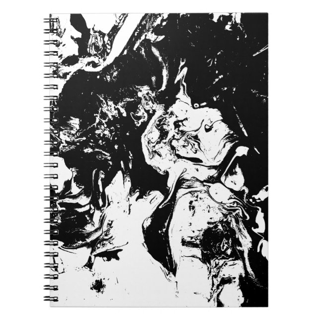 Abstrakte Faces Incidental Art Notebook Notizblock (Vorderseite)