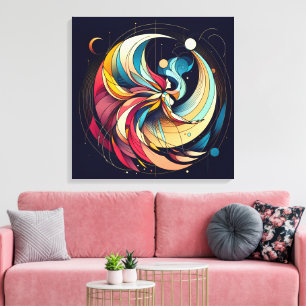 Abstrakte Fairy Art Stretched Leinwand