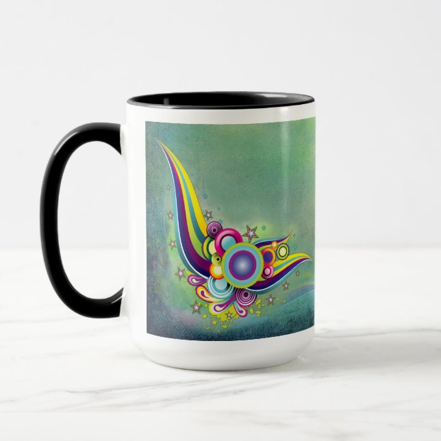 Abstrakte Fantasie Tasse (Links)