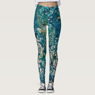 Abstrakte Fantasie unter Wasser Leggings